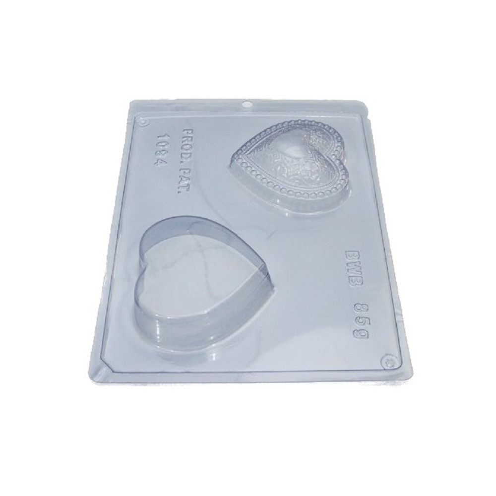 Forma De Acetato Especial Porta Joias Coracao Amendolate