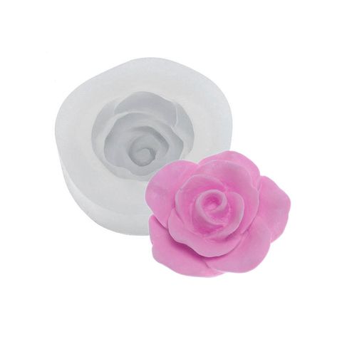 Forma De Silicone Rosa Flor Bolo Tortas Doce Antiaderente