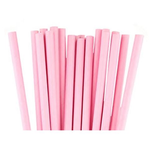 Canudo-Papel-Liso-Rosa-Pink-20cm-Com-20un---Silver-Plastic---CP04004-